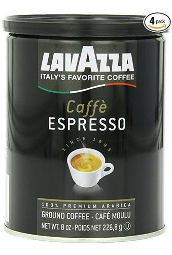 Blend Lavazza Espresso Caffe Café Molido, Medio Asado, Latas
