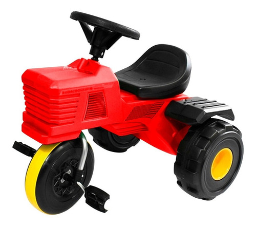 Triciclo A Pedal Tractor Con Bocina Rodacross