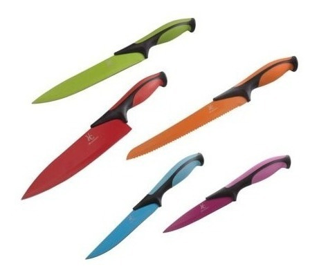 Set De 5 Cuchillos Multicolor