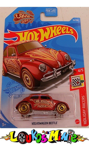 Hot Wheels Volkswagen Beetle Fusca Holiday Racers Love 2021