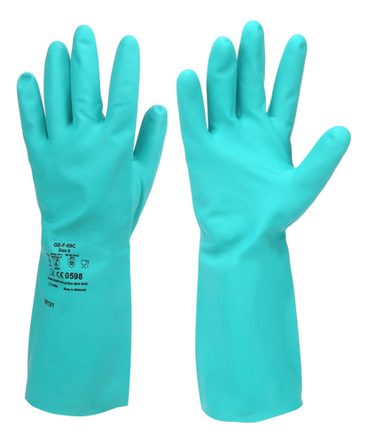 Guantes De Trabajo, 1 Par De Guantes De Nitrilo Resistentes