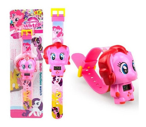 Reloj Niñas Digital Retractil Pinkie Pie