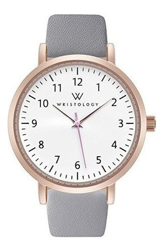 Wristology Olivia Womens Numbers Rose Gold Boyfriend Watch C