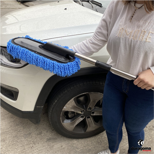 Imagen 3 de 6 de Plumero Lampazo Microfibra Extensible Grande Aluminio Auto