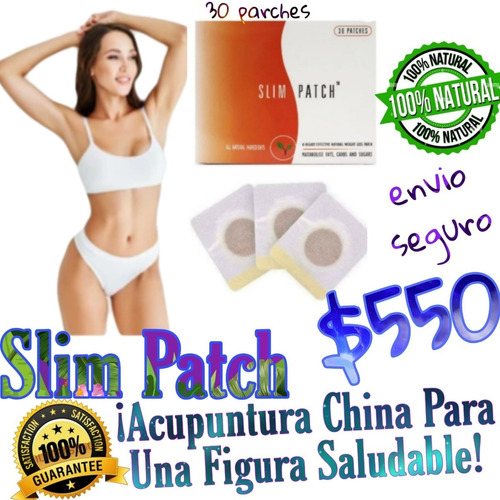 Parches Para Bajar Reducir Abdomen Tallas Natural Slim 30par