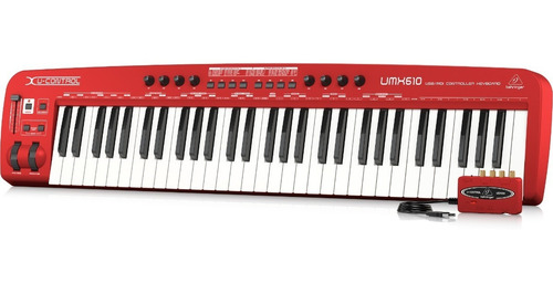 Imagen 3 de 4 de Teclado Controlador Midi Usb Behringer Umx610 61 Teclas