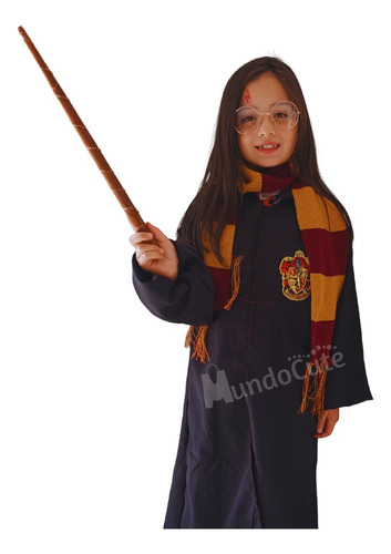 Cosplay Harry Potter Disfraz  Túnica + Gafas + Varita Traje Completo