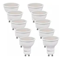 Comprar Pack X 10 Lamparas Dicroicas Led 7w Luz Fria 110º 560lm Gu10 220v Color De La Luz Blanco Frio Trefilight