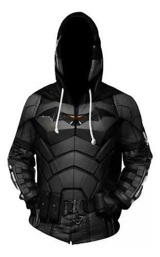 Sudadera Con Cremallera De The Batman Bruce Wayne For Cospl