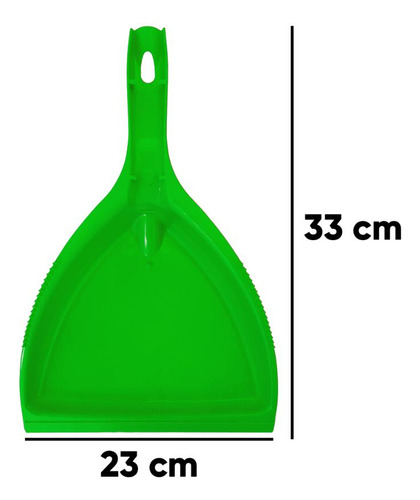 Pá Plástica Com Cabo Curto Verde Odim