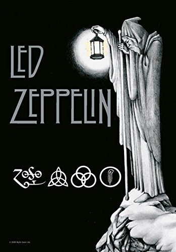Led Zeppelin Escalera Al Cielo Tela Cartel Bandera Hr