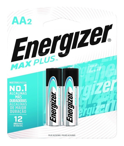 Pilas Energizer Aa Max Plus Alcalina Blister X2 Mas Duracion