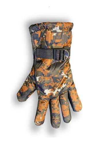 Guantes Moto Camuflado Corderito Invierno Frio Nieve