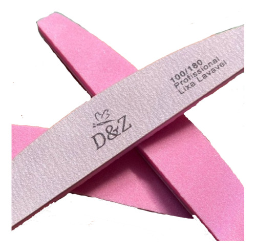 Kit 10 Lixas Mista Duo Boomerang Sortida - Fan Nails/d&z Sortida