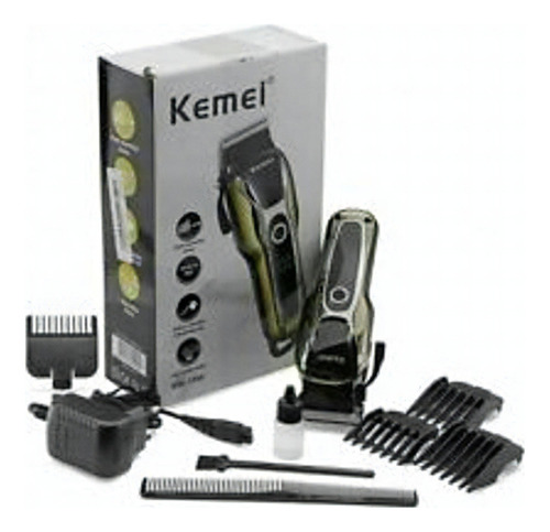 Kit 3 Maquina Kemei - Maquina De Corte E Acabamento Portátil 110V/220V (Bivolt)