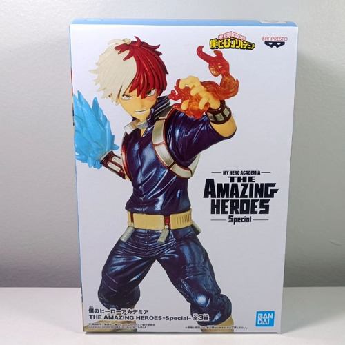Imagen 4 de 5 de Figura Shoto Todoroki The Amazing Heroes Special - Banpresto