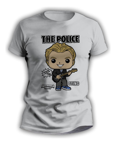 Remera Rockera Personalizada Sublimada The Police Sting 7079