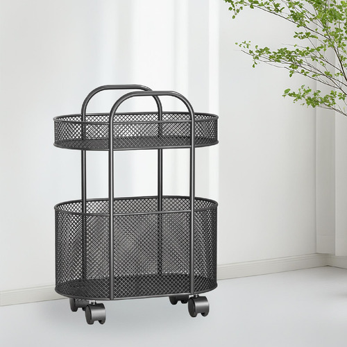 Carrinho De Livros Rolantes Com Rack De Armazenamento De