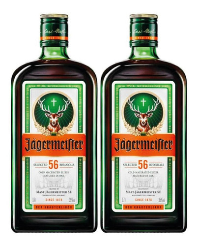 Jagermeister 700 Ml Jaggermëister Pack 2 Unidades Bebida