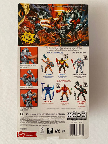 Horde Trooper Motu Origins Retro Mattel Wave8 Carton Unpunch (Usado)