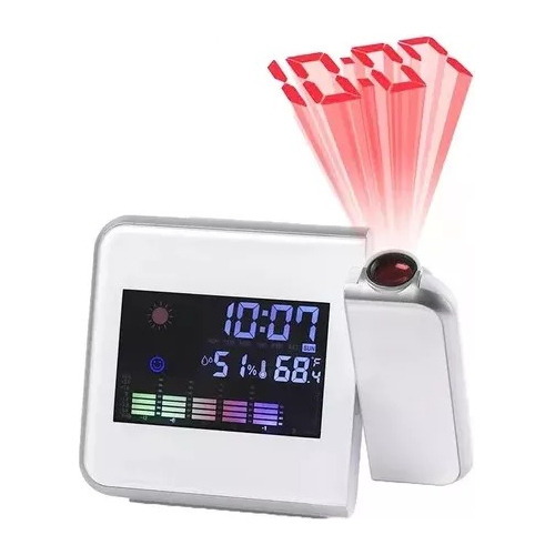 Despertador Digital Con Proyector Y Sensor De Temperatura