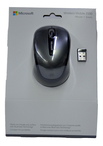 Mouse Inalambrico Microsoft 3500 Gris 1000dpi Gmf-00380