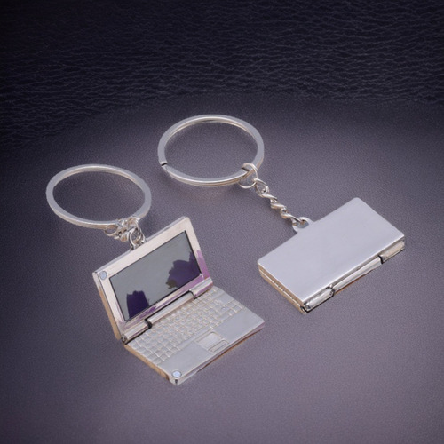 Mini Llavero De Metal Para Computadora Portátil Con Simulaci