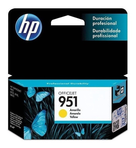 Cartucho Hp 951 Amarillo(yellow) Estandar Original