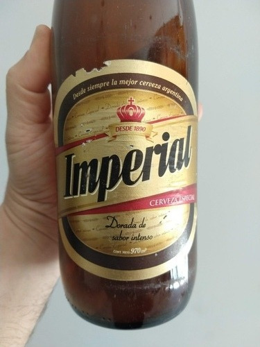 Antigua Botella De Cerveza Imperial (Usado)