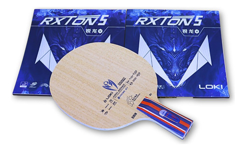Combo Raquete Loki K1 Classineta + Rxton 5 TĂȘnis De Mesa