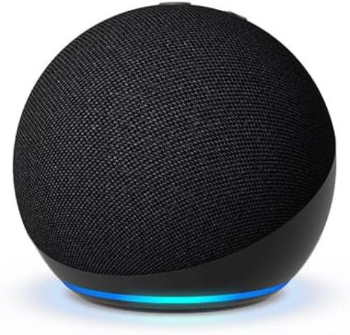 Amazon Echo Dot Echo Dot 4th Gen con asistente virtual Alexa color carbón 110V/240V