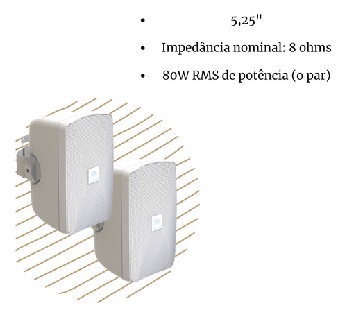 Kit Som Ambiente Receiver Ths 6000 6 Caixas Som Jbl 5 Pol