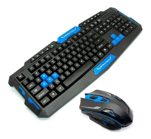 Teclado Mouse Inalambrico Gamer Hk8100 Español - Tecnomati