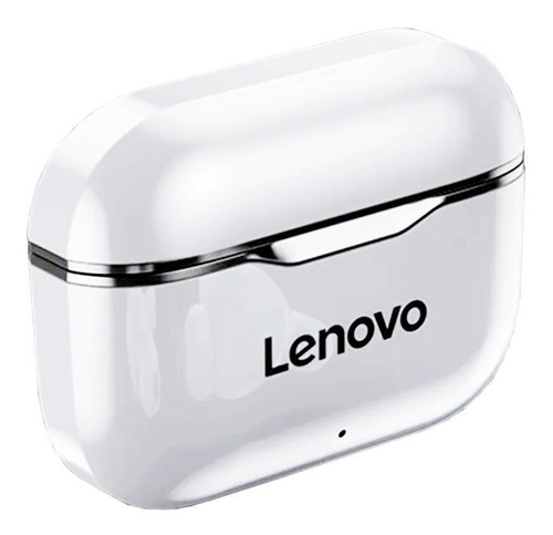 Audífonos in-ear inalámbricos Lenovo LivePods LP1 blanco y negro con luz LED