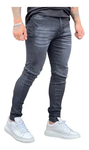 Calça jeans preta hotsell masculina mercado livre