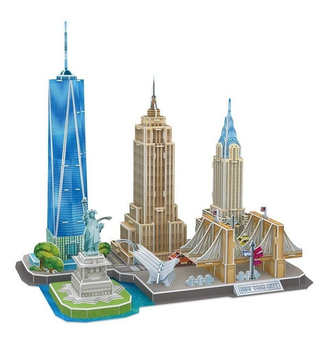 Imagen 2 de 3 de City Line - New York - Puzzle 3d