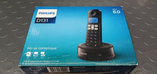 Teléfono Línea Inalámbrico Philips D1311b Impecable