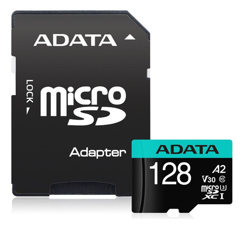 Memoria Microsdxc Adata 128gb Premier Pro V30s Adaptador