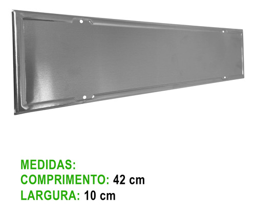 Par Chapa Aluminio Para Faixa Ouro Refletiva Placa Caminhões