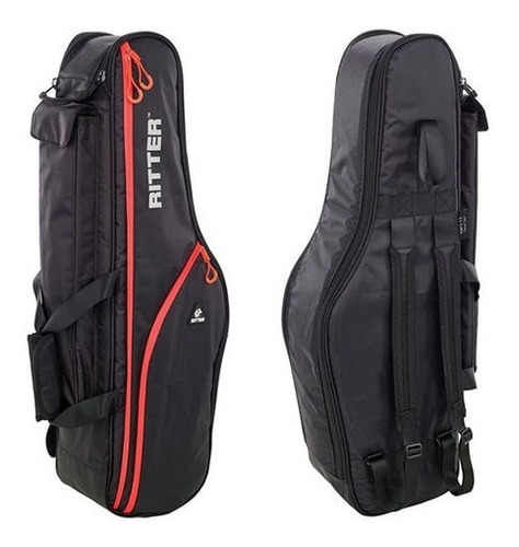 Funda Ritter Para Saxo Tenor Negra Y Roja Rbp2-ts-brd