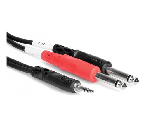 Cable Stereo Mini Plug 3.5mm A 2 Plug Mono 1/4  Hosa Cmp-153