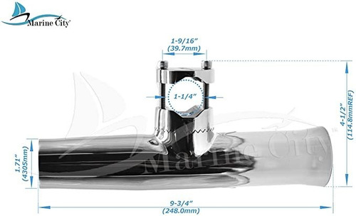 Marine City Marina Del Barco Acero Inoxidable Abrazadera-en 