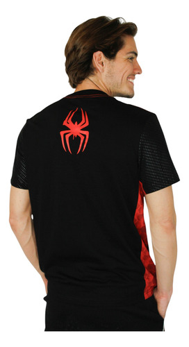 Brad Hombre Spider-man Algodón Jersey Plastisol En 3d Xl