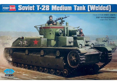 Hobbyboss 83852 Soviet T 28 Medium Tank ( Welded ) 1:35