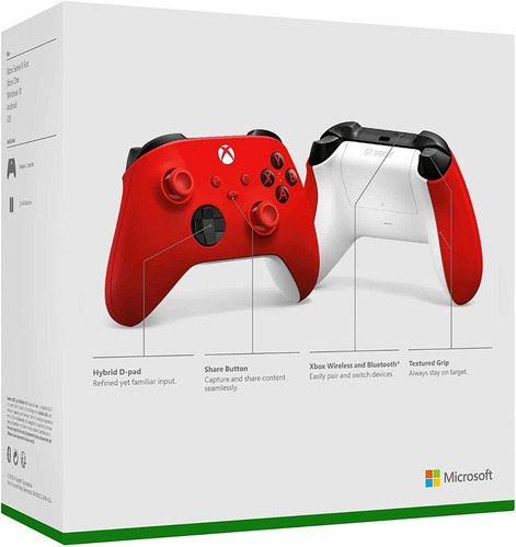 Imagen 5 de 5 de Control Xbox Inalámbrico Pulse Red Series X | S
