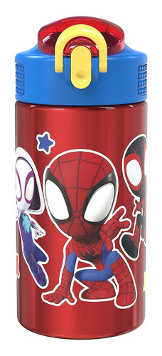 Zak Diseña Marvel Spider-man 18/8 Botella De Agua Para Niños