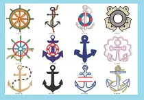 Comprar 48 Matrices P\u002F Maquinas De Bordar Marinas\u002F Anclas \u002F Barcos