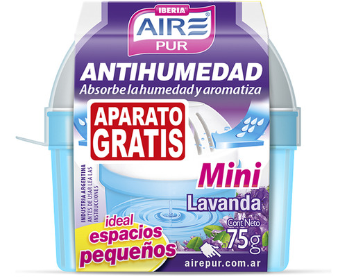 Aire Pur Antihumedad + Deo. Mini Lavanda 