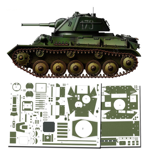 T-80 Escala 1.25 Papercraft