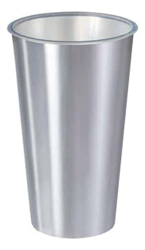 Kit 8 Copos 500 Ml Label Inox 14x8,5cm Leve Prático Multiuso
